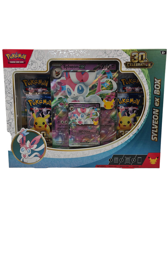 30TH ANNIVERSARY CELEBRATIONS EX BOX SYLVEON OR GRENINJA POKÉMON TCG