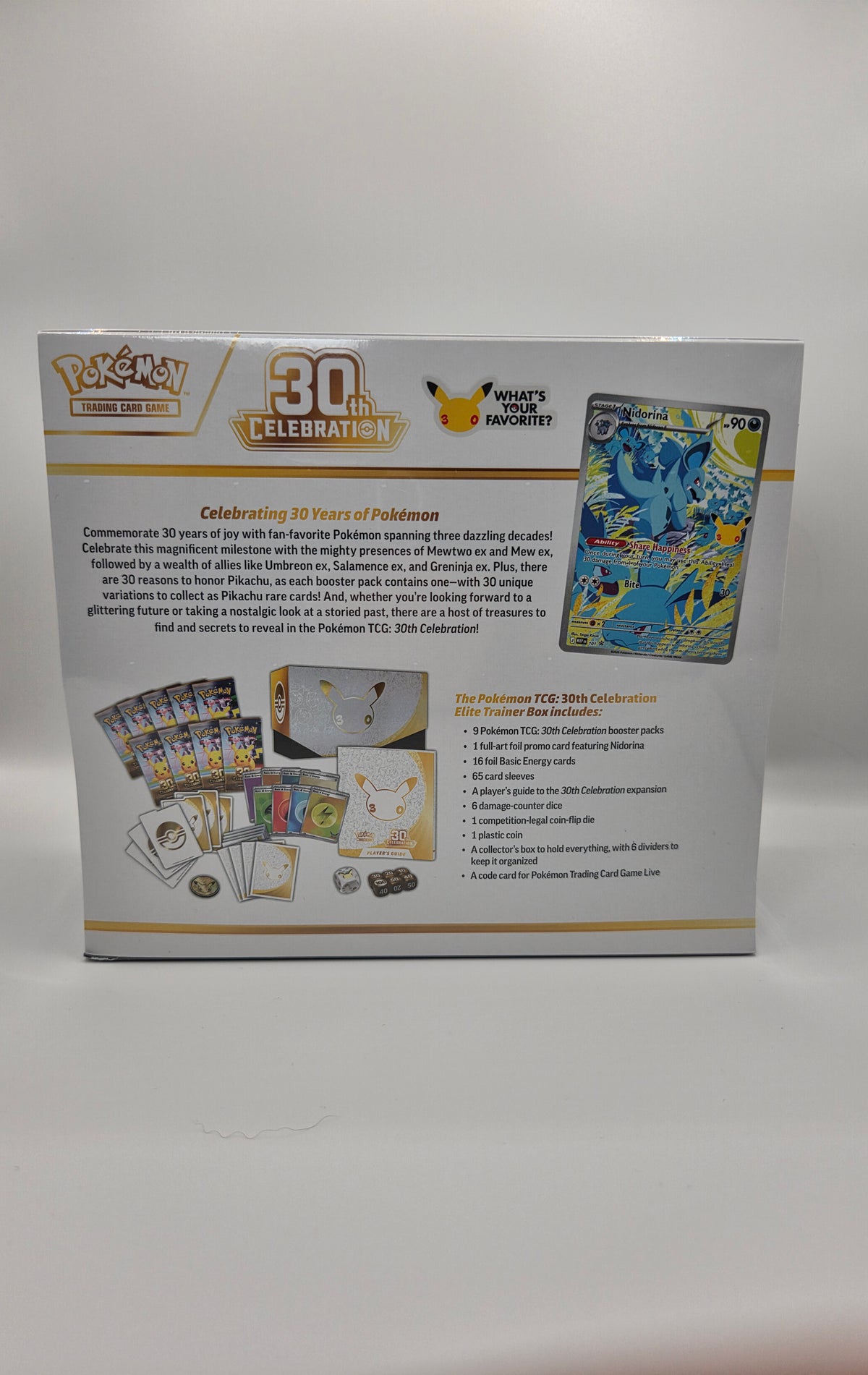 30TH ANNIVERSARY CELEBRATIONS ELITE TRAINER BOX (ETB)